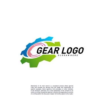 Gear logo Design Vector Template. Mechanic Icon Symbol. Colorful Icon Stock Illustration