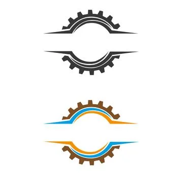 Gear logo icon design template vector Free Vector Stock Illustration