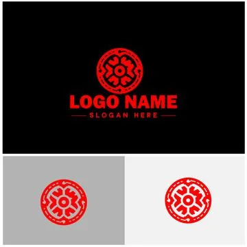 Gear logo icon vector for business brand app icon cogwheel mechanic engine .. Illustrazione stock