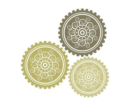 Gear Logo Template vector icon Stock Illustration