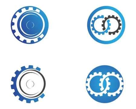 Gear Logo Template vector icon illustration design Stock Illustration