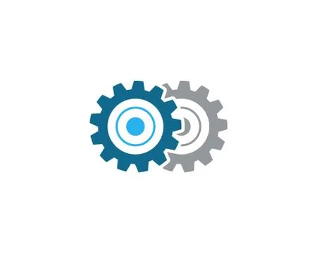 Gear Logo Template vector icon 스톡 일러스트