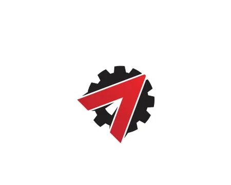 Gear Logo Template vector icon 스톡 일러스트