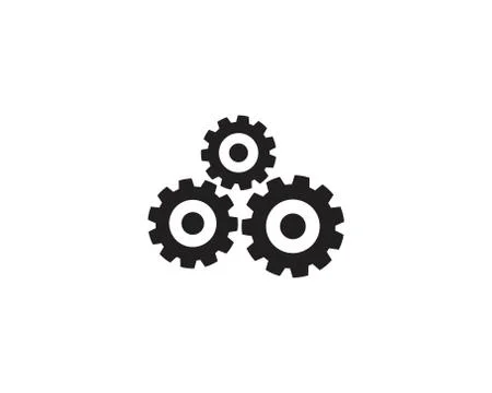 Gear Logo Template vector icon 스톡 일러스트