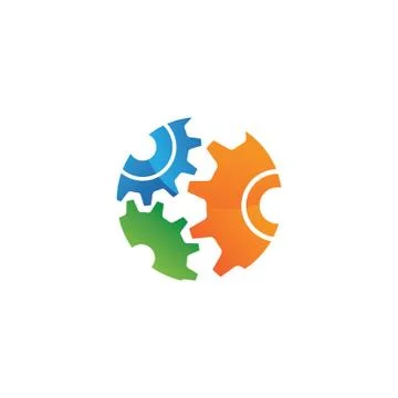 Gear Logo Template vector icon イラスト素材