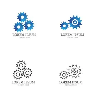 Gear Logo Template vector icon Stock Illustration