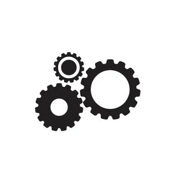 Gear Logo Template vector icon Illustrazione stock