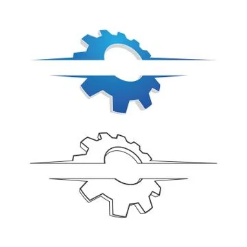 Gear Logo Template vector icon Stock Illustration