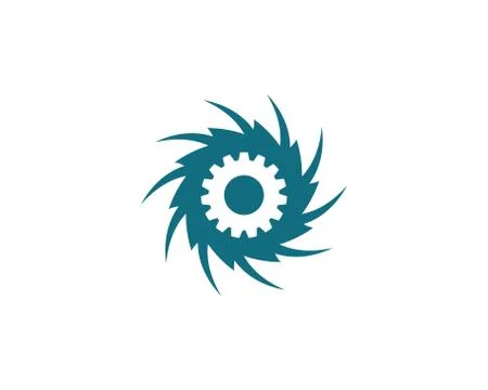 Gear Logo Template vector icon Illustrazione stock