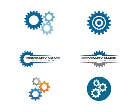 Gear Logo Template vector icon Illustrazione stock