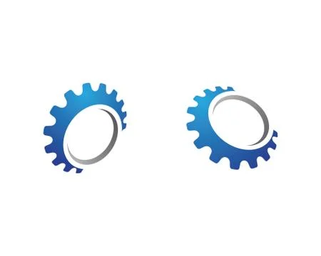 Gear Logo Template vector icon Illustrazione stock