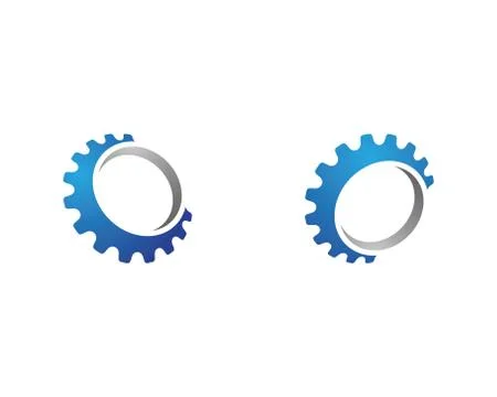 Gear Logo Template vector icon Illustrazione stock