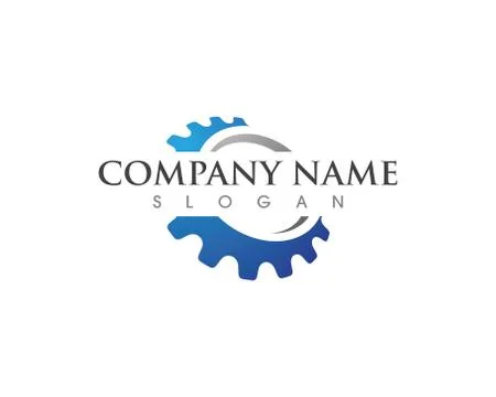 Gear Logo Template vector icon Illustrazione stock