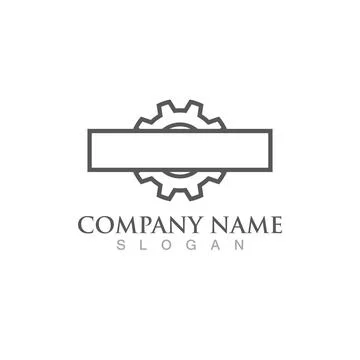 Gear Logo Template vector icon 스톡 일러스트