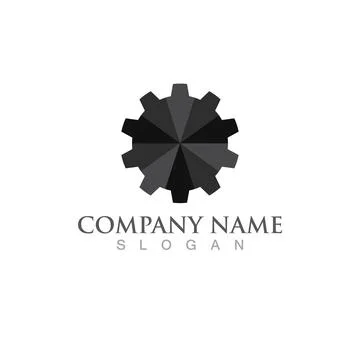 Gear Logo Template vector icon Illustrazione stock