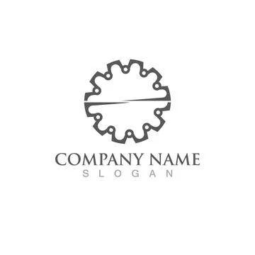 Gear Logo Template vector icon 스톡 일러스트