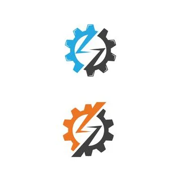 Gear Logo Template vector icon Illustrazione stock