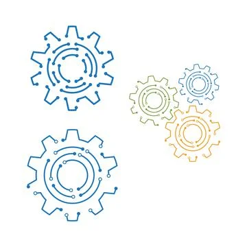 Gear Logo Template vector icon イラスト素材