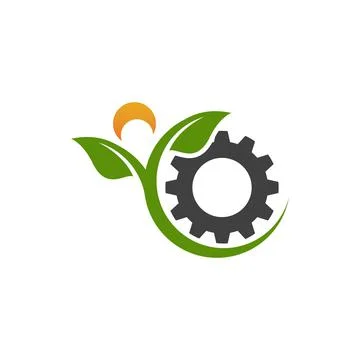 Gear Logo Template vector icon Illustrazione stock