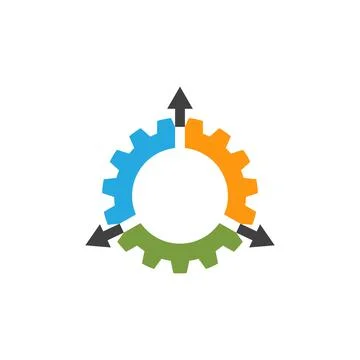 Gear Logo Template vector icon Stock Illustration
