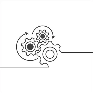 Gear Logo Template vector icon 스톡 일러스트