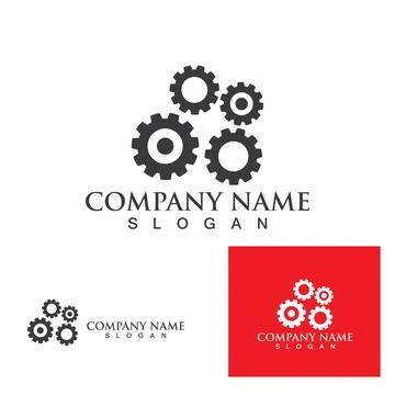 Gear Logo Template vector icon Stock Illustration