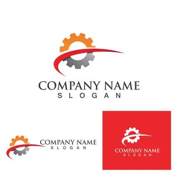 Gear Logo Template vector icon Stock Illustration
