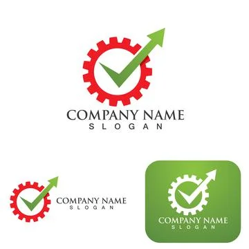 Gear Logo Template vector icon Illustrazione stock