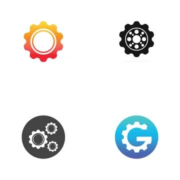 Gear Logo Template vector icon イラスト素材