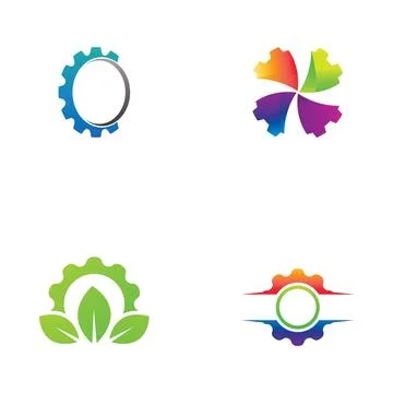 Gear Logo Template vector icon イラスト素材
