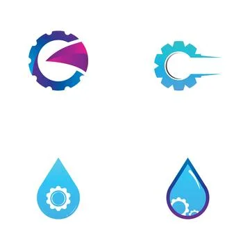 Gear Logo Template vector icon Stockillustratie