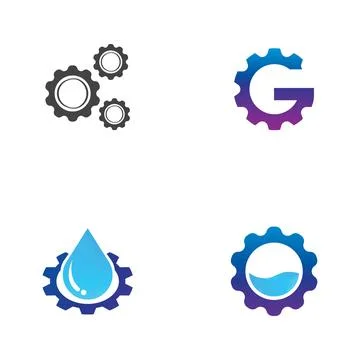 Gear Logo Template vector icon Stockillustratie