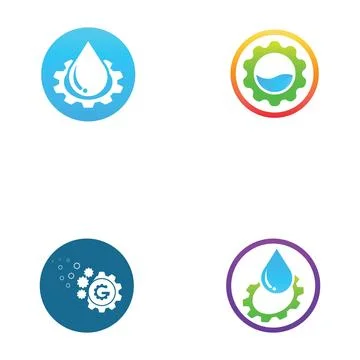 Gear Logo Template vector icon 스톡 일러스트