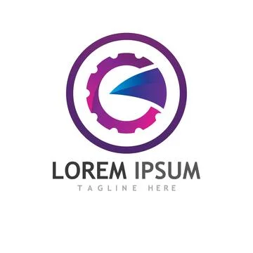 Gear Logo Template vector icon イラスト素材