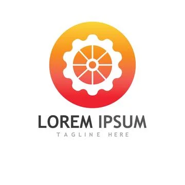 Gear Logo Template vector icon 스톡 일러스트
