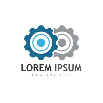 Gear Logo Template vector icon Illustrazione stock