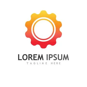 Gear Logo Template vector icon 스톡 일러스트