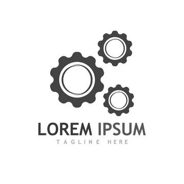 Gear Logo Template vector icon 스톡 일러스트
