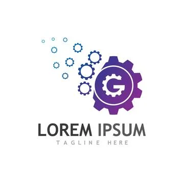 Gear Logo Template vector icon 스톡 일러스트