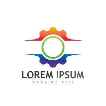 Gear Logo Template vector icon Stockillustratie