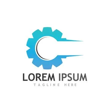 Gear Logo Template vector icon Stock Illustration