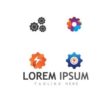 Gear Logo Template vector icon 库存插图