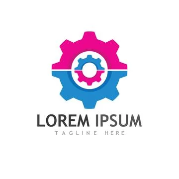 Gear Logo Template vector icon 库存插图