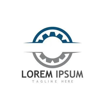 Gear Logo Template vector icon Illustrazione stock