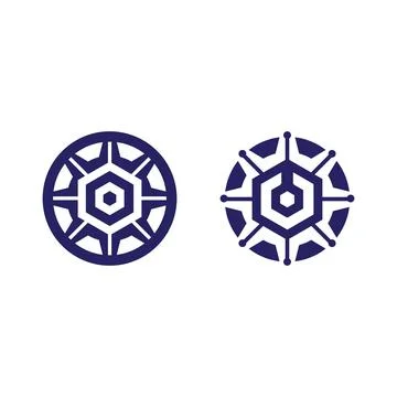 Gear Logo Template vector icon 스톡 일러스트