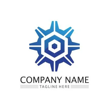 Gear Logo Template vector icon Illustrazione stock