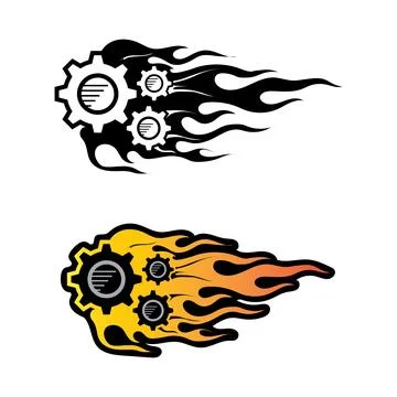 Gear Logo Template vector icon Stock Illustration