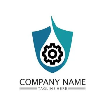 Gear Logo Template vector icon Illustrazione stock