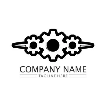 Gear Logo Template vector icon 스톡 일러스트