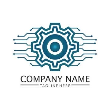 Gear Logo Template vector icon Stockillustratie